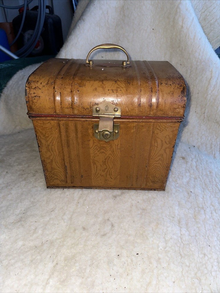 Vintage Metal Dome Trunk