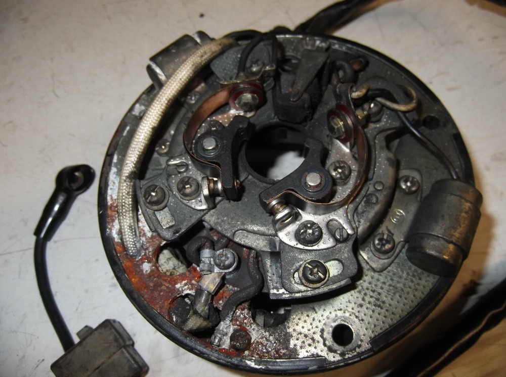 SUZUKI GT185 GENERATOR ROTOR AND POINTS