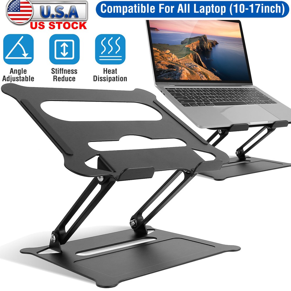 10-17 inch Adjustable Foldable Laptop Stand Desk Notebook Riser Computer Holder