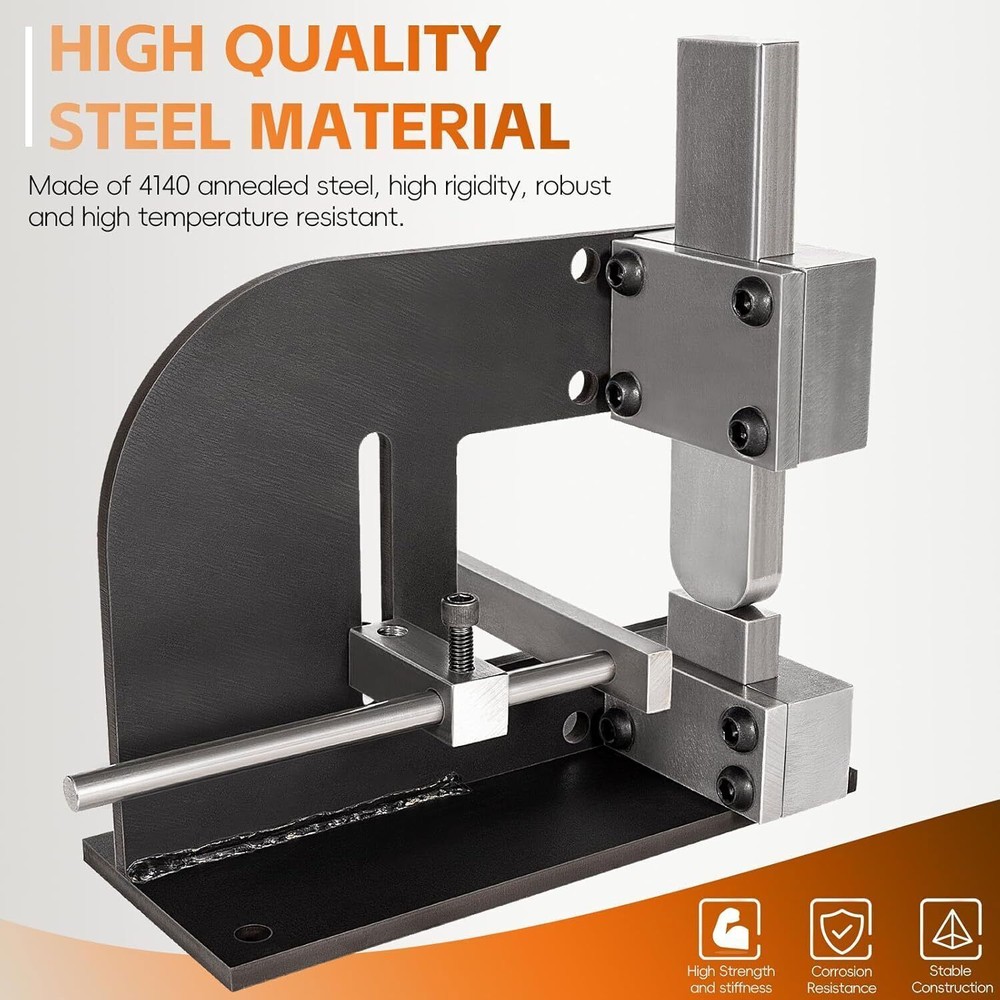 Blacksmith Guillotine Tool Blacksmith Fuller Tool, Cut off Tool with Dies&Guides