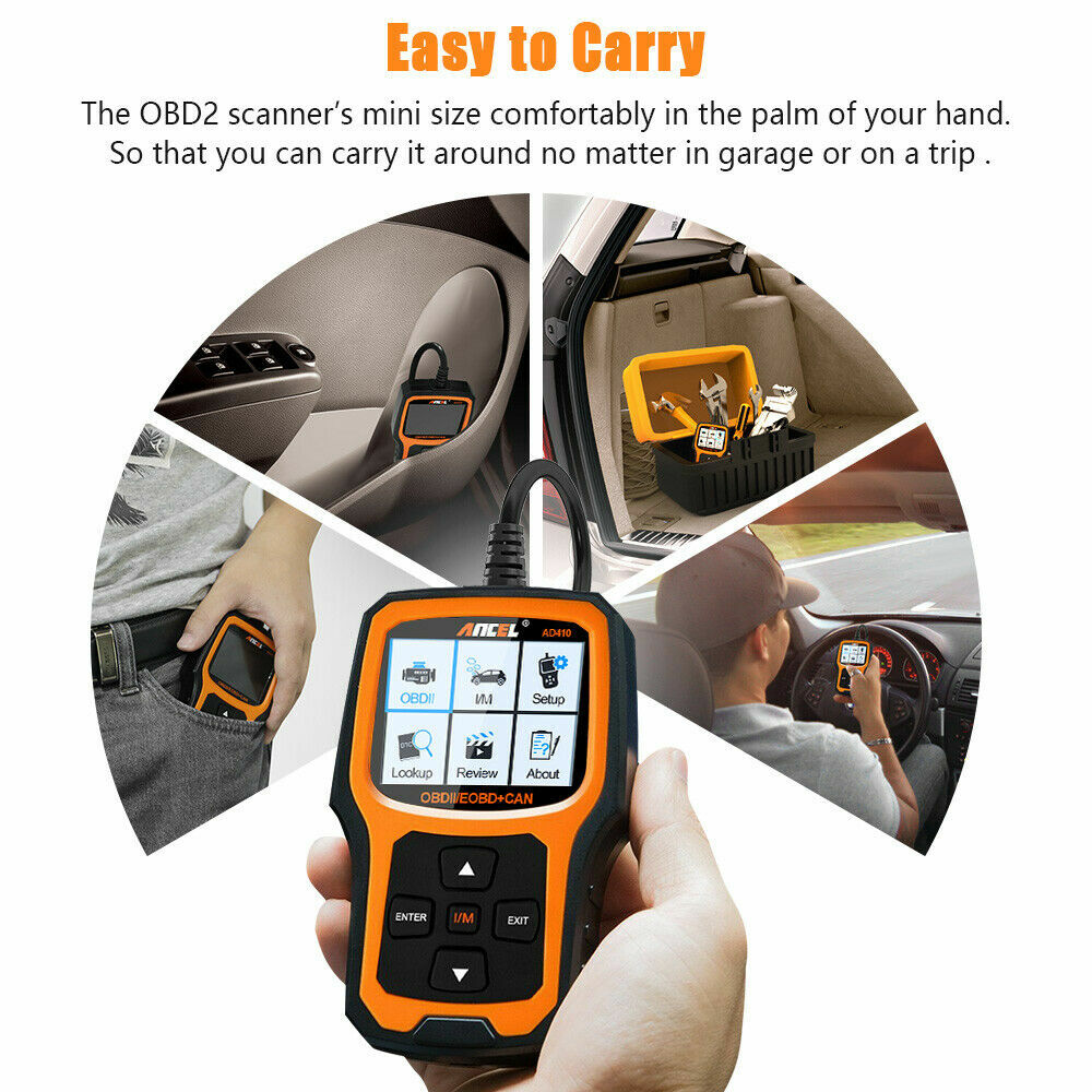 Car Code Reader OBD2 Scanner Check Engine Fault Light Turn Off Diagnostic Tool