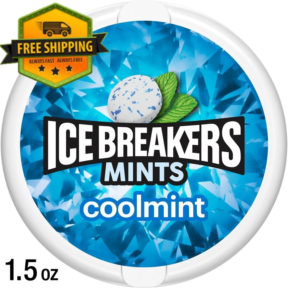 Ice Breakers Cool Mint Sugar-Free Mints – 1.5 oz Tin