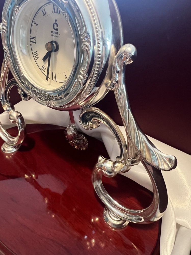 Sterling Silver 925 Clock CUNILL