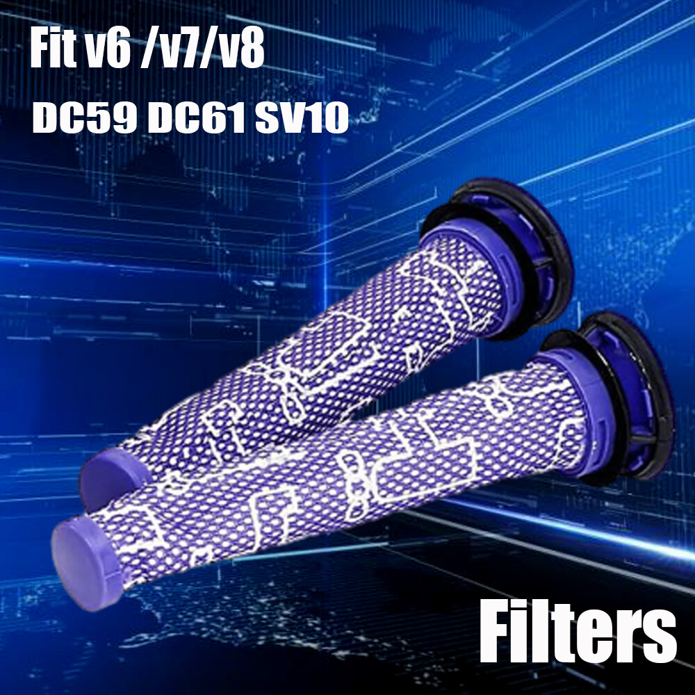 2PACK Filter For Dyson V6 V7 V8 Animal Absolute Handheld Vacuum Cleaner Filter
