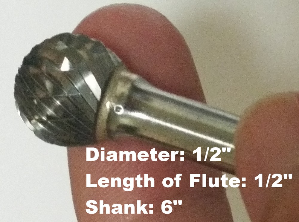 SD5L6 Carbide Burr Cylinder Head Porting Tool Ball Car Engine Manifold Header