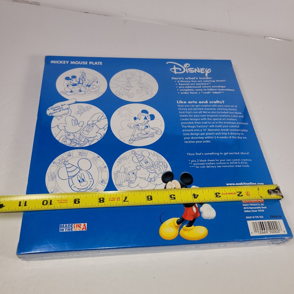 Disney Mickey Mouse Make A Plate Kit