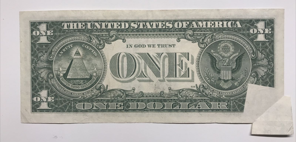CRISPY BUTTERFLY PRINTED FOLD ERROR WITH TEAR 2395B