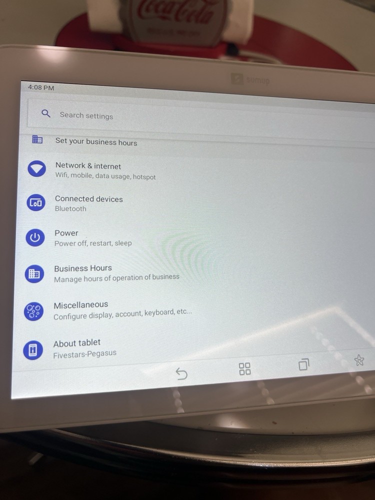SumUp POS Customer Touchscreen Terminal White - No Card Reader