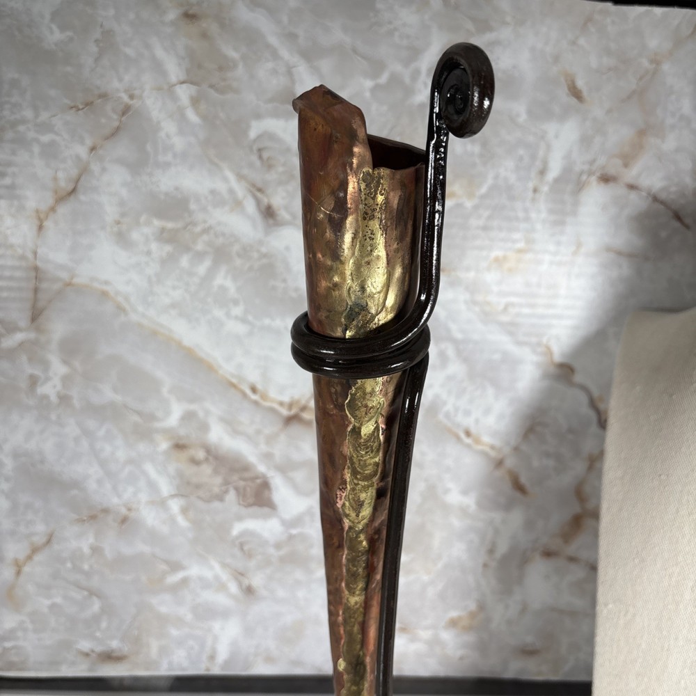 Postmodern Copper Vase 15.5”