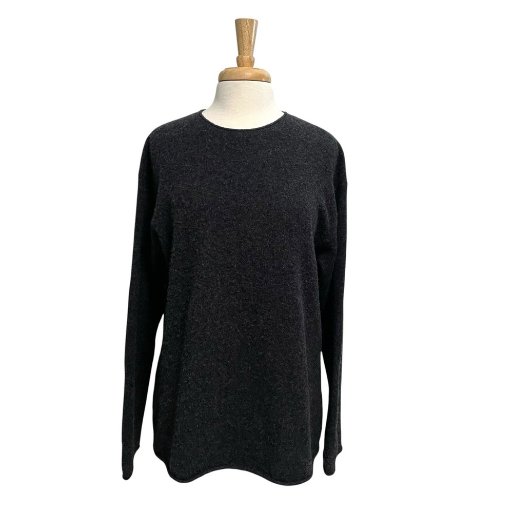 EVERLANE Wool Blend Cozy Stretch Pullover Sweater Charcoal Gray size Medium