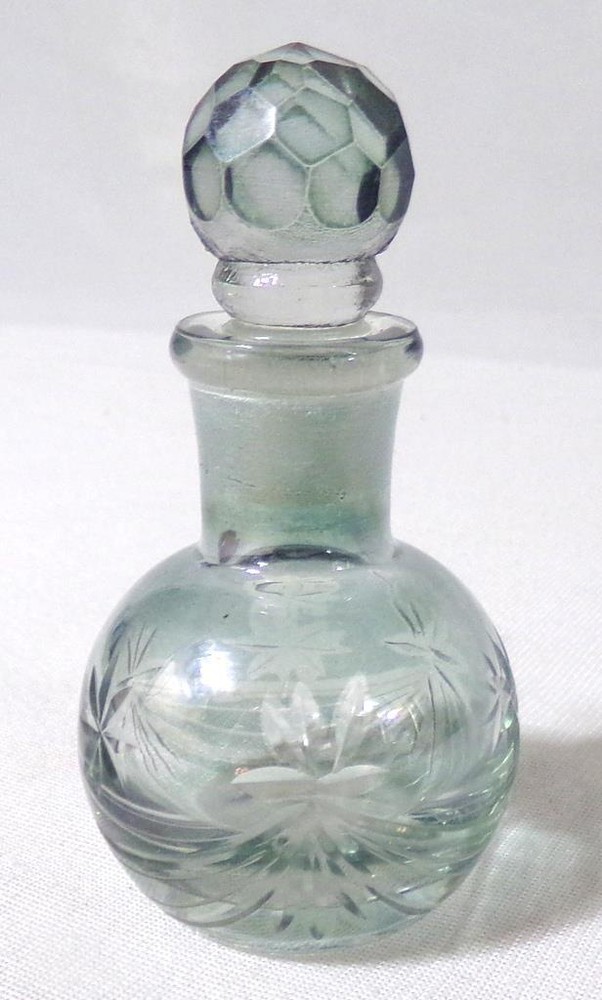 Antique Cut Crystal Perfume Bottle