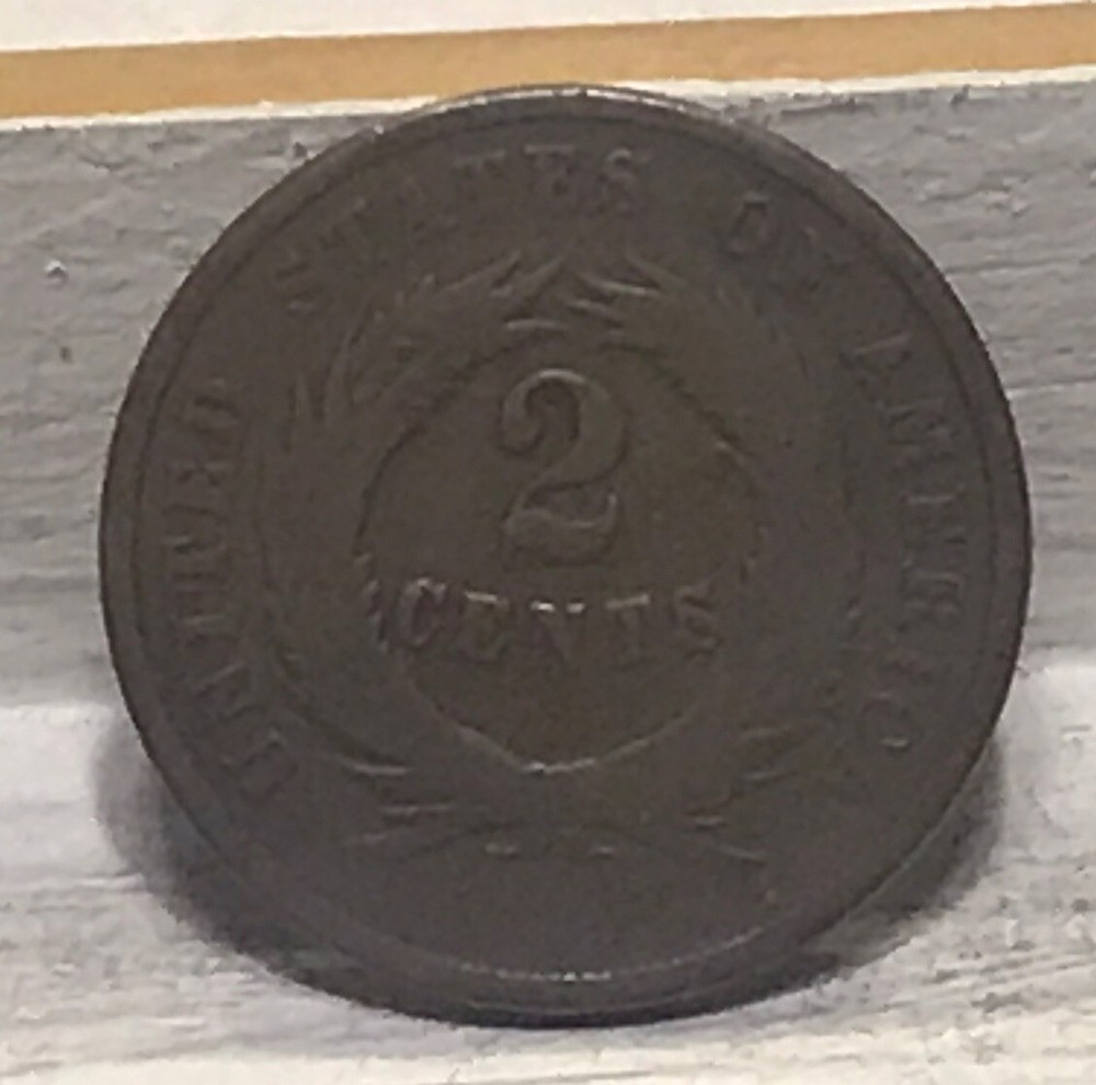 1869 United States 2 Cent Better Date Better Grade E
