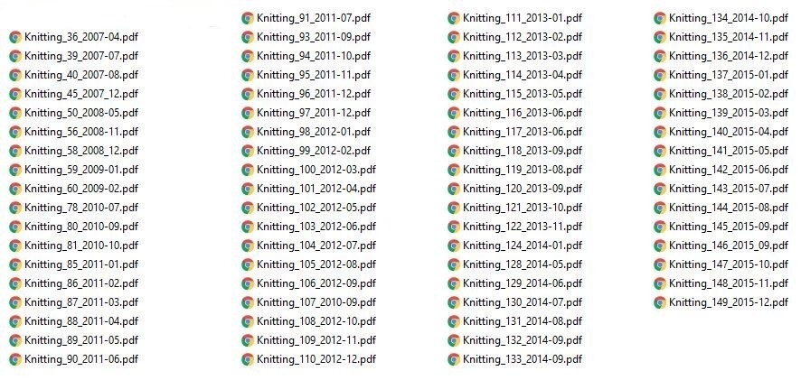 KNITTING MAGAZINE 72 Select Issue Collection On USB Flash Drive