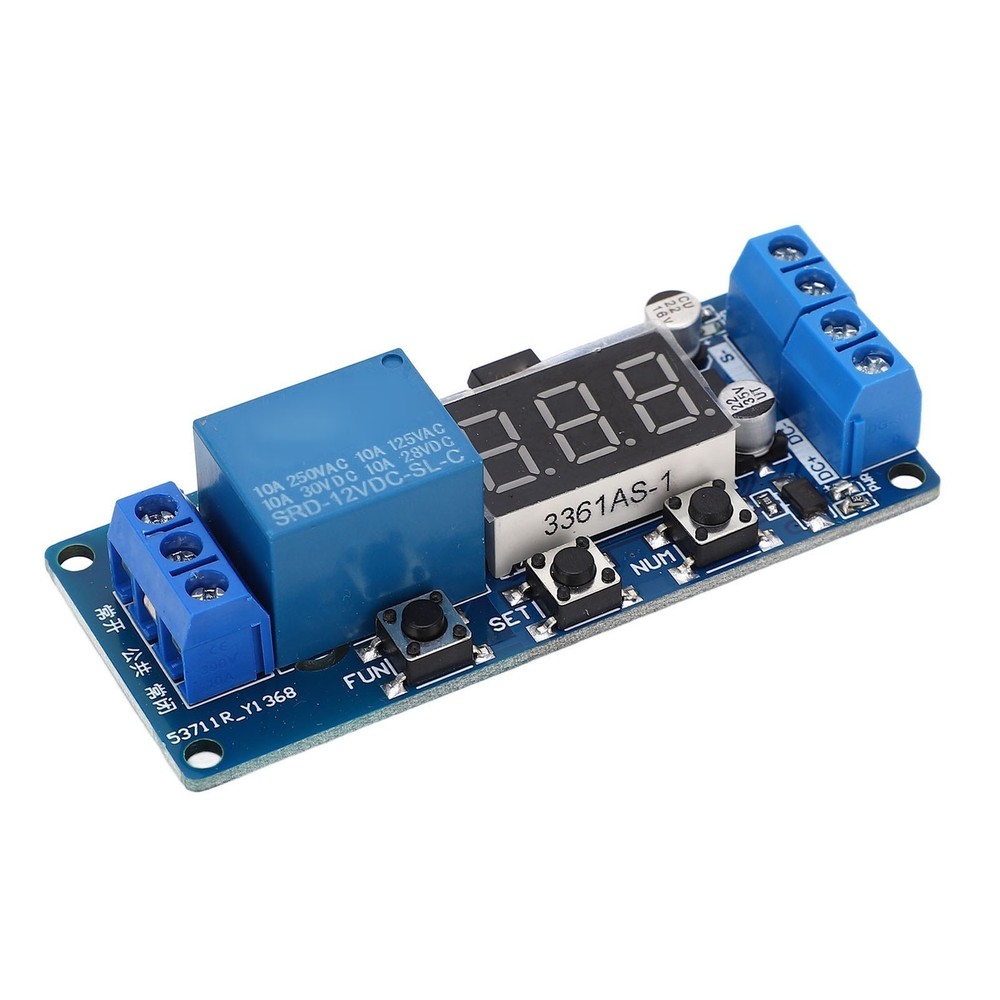 Time Delay Relay Module 12VDC Switching Controller Board Electrical Timer