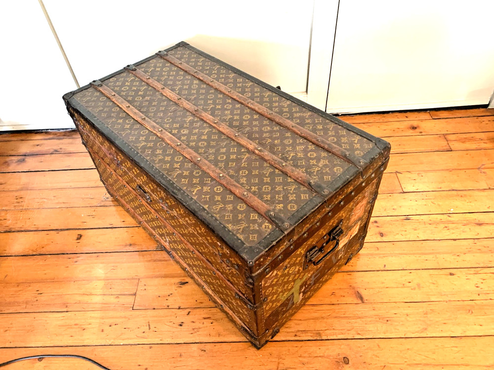 Louis Vuitton Monogram canvas steamer trunk