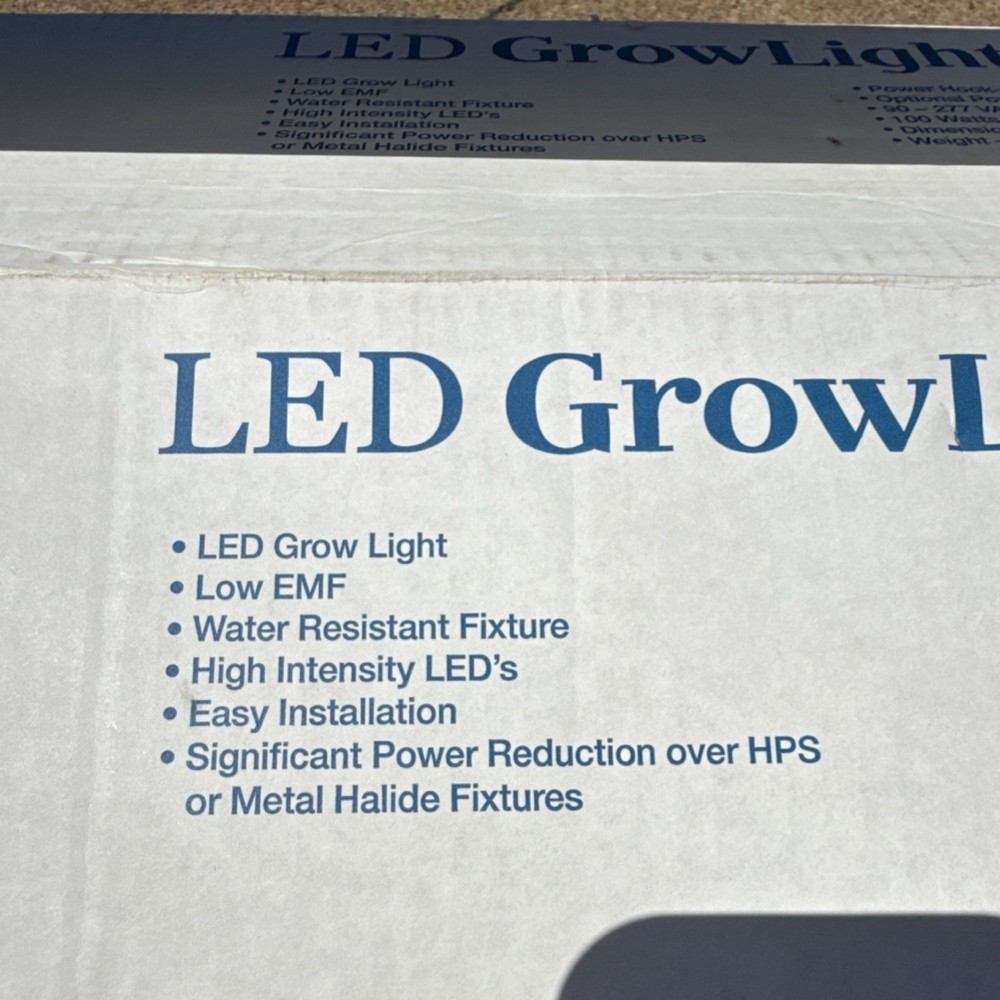 Lighting Technologies LED Grow Light 100W Water Resistant 90-277VAC