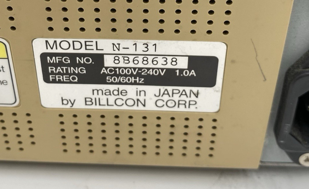 BILLCON BANKNOTE COUNTER MODEL N-131 TESTED
