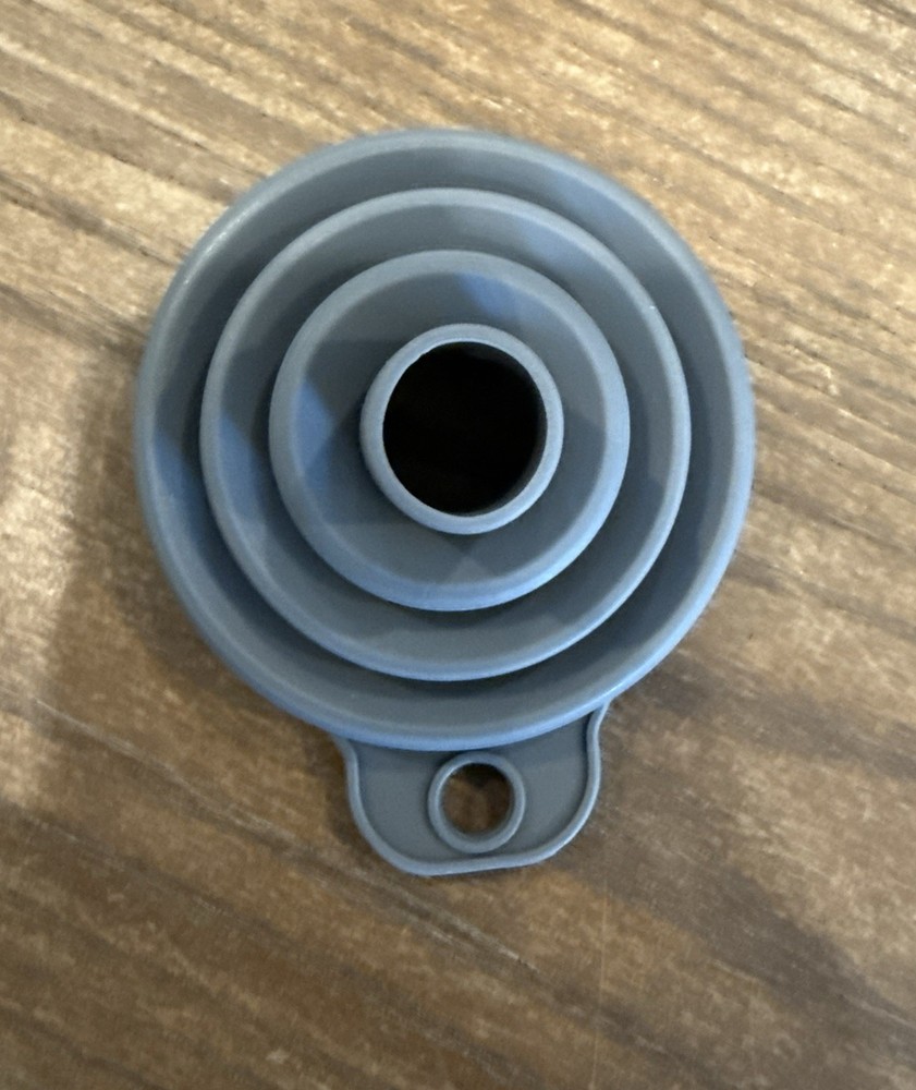 Multi-use Kitchen Funnel Small Foldable Collapsible Gray - A0221