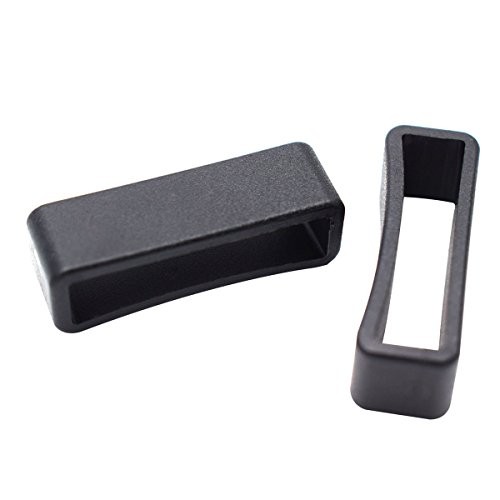 20 Pack 1 inch Plastic Keeper Belt Loop Square Loop Buckle for Backpack Straps
