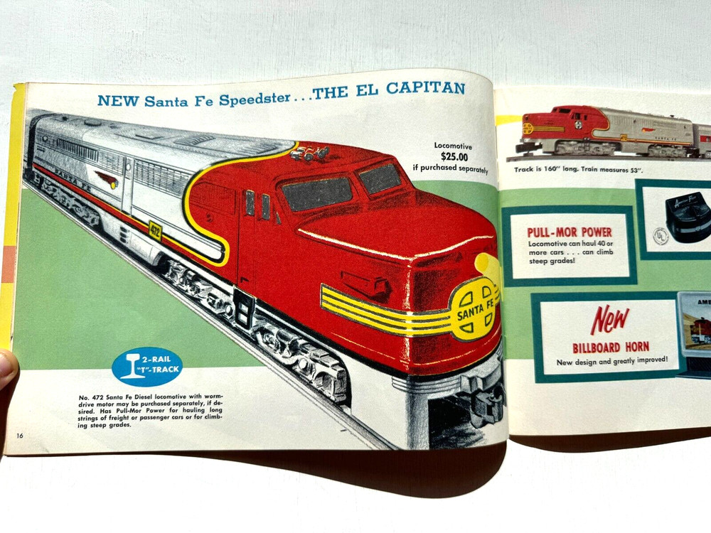 1956 Gilbert American Flyer Model Train Catalog- Great Condition- BEautiful