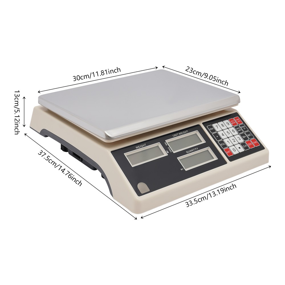 Industrial Counting Scale 0.002-66.14lbs 110V Precision Counting Scale Silver US