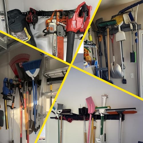 Garage Tool Organizer Wall Mount, Tool Storage Organizer with Adjustable