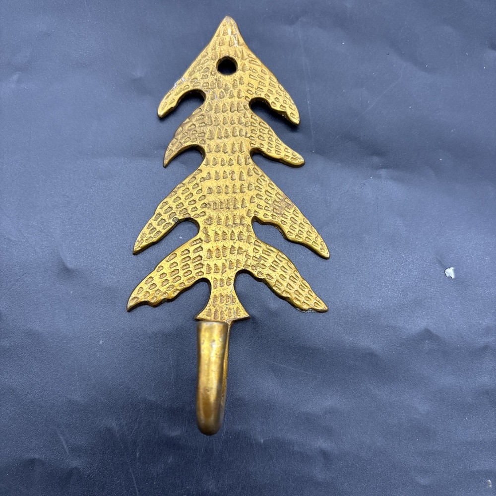 Brass Tree Wall Hook Coat Key  Stocking Wreath Everyday Tree Shaped Hook