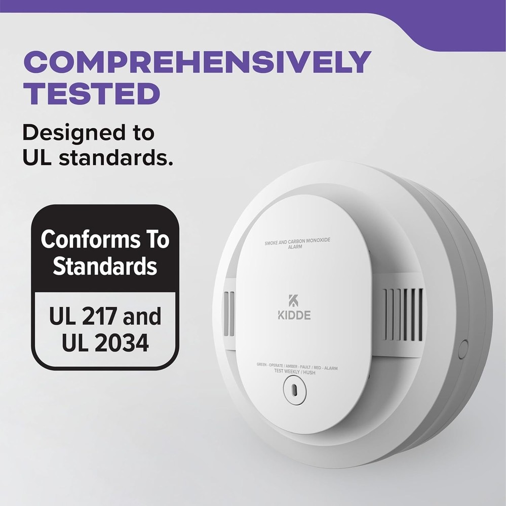 Kidde Smoke & Carbon Monoxide Detector, Model 30CUDR-V White - 1 Pack - Battery