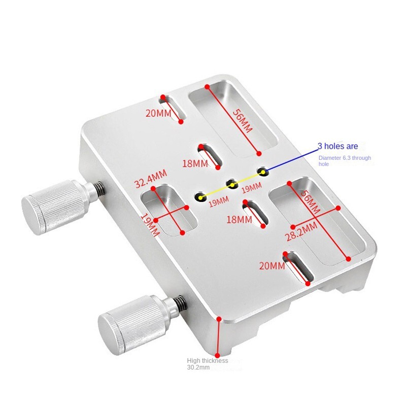 Dovetail Clamp Double Fixed Dovetail with Locking Screws for Telescope