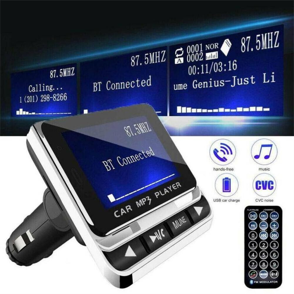 Wireless Bluetooth Car FM Transmitter LCD Display MP3 Music Player AUX Adapter