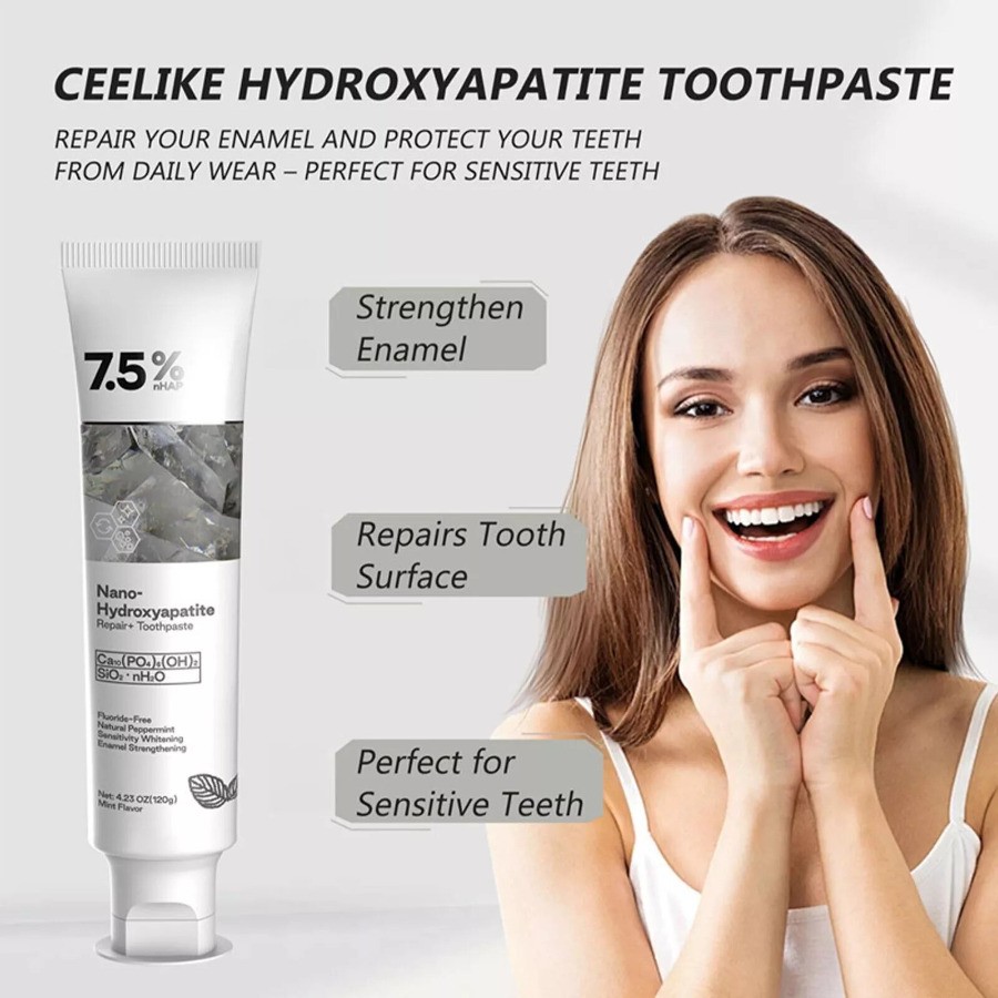 7.5% Hap Nano-Hydroxyapatite Toothpaste Remove Deep Clean For Sensitive Teeth US