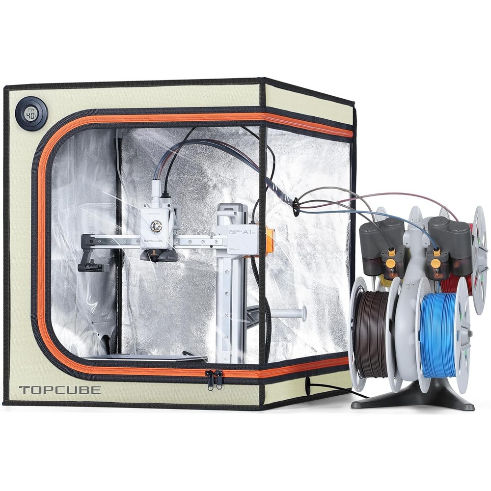 3D Printer Enclosure Bambu Lab A1 Upgraded Large Size Enclosure W/ LED Light