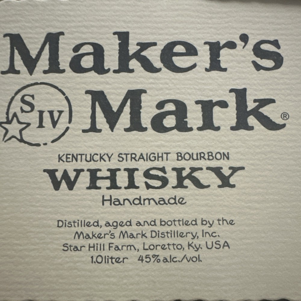 Maker's Mark Distillery Unused Bottle Labels Loretto Ky Bourbon Whiskey + MORE