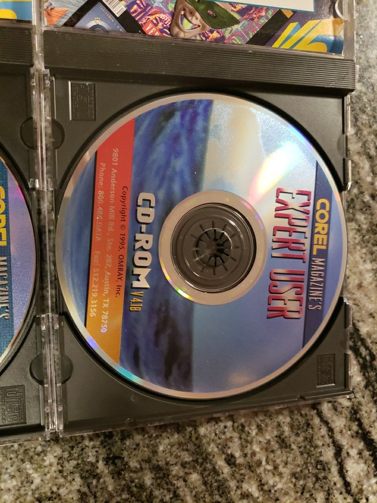 2 - Lot Corel Draw 4 & 5 PC CD ROM Software Desktop 1995 Windows 95