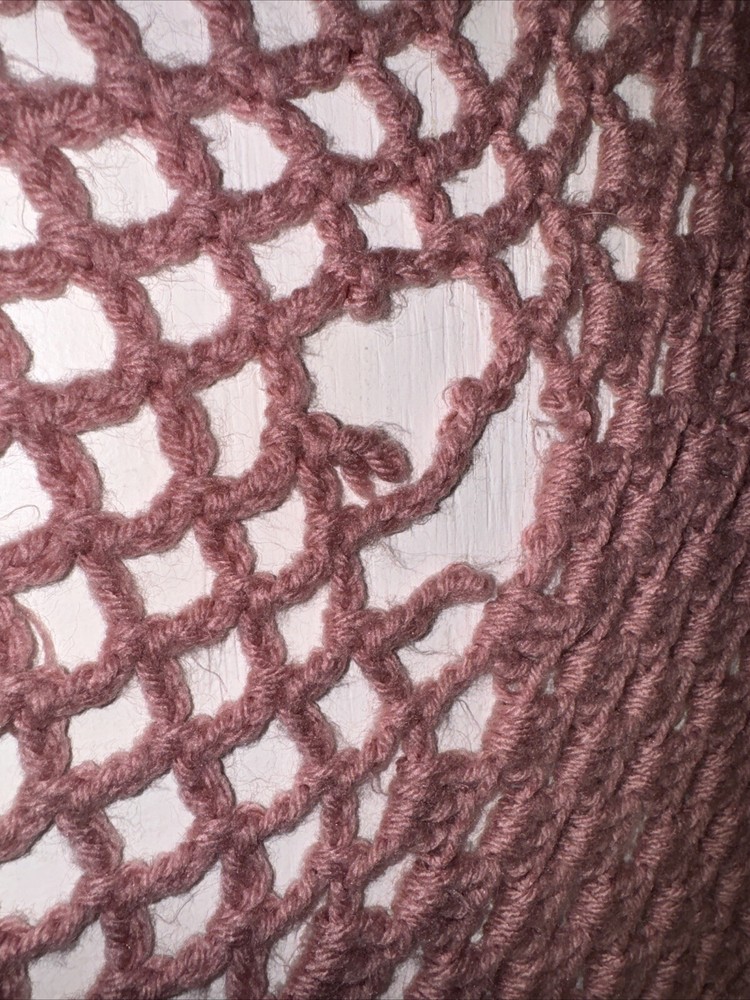 Pink Circle Blanket! Approx 70inches Long
