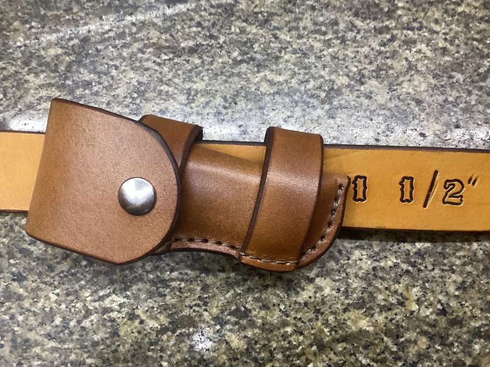Leather Folding Knife Sheath Horizontal Buck 112 Size(Sheath Only)