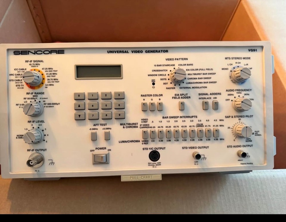 Universal Video Generator: Sencore VG91