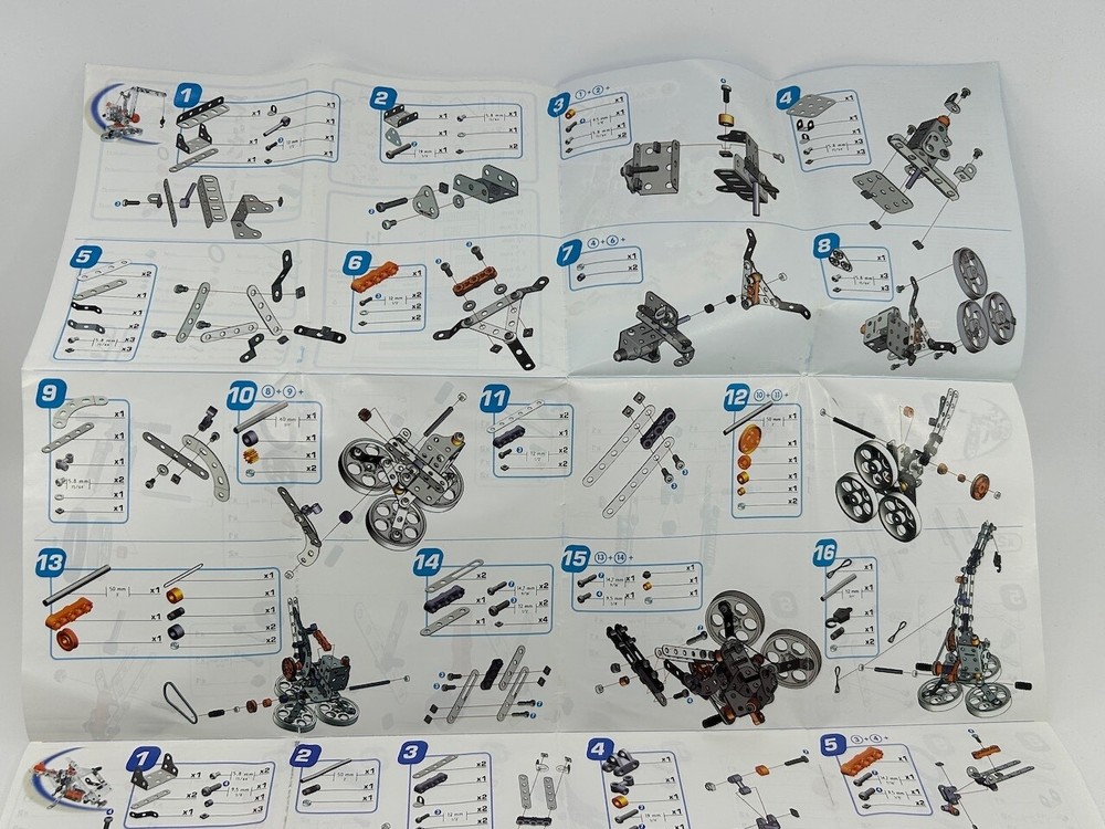 Instruction Guide for Meccano Multi-Models Bicycle (Erector) Model #3501