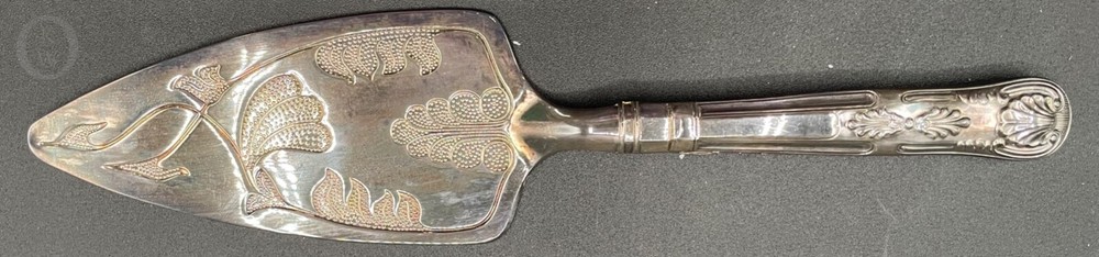 Vintage Pastry Cake Pie Server Beaumont Collection Kings Pattern Silver Plated
