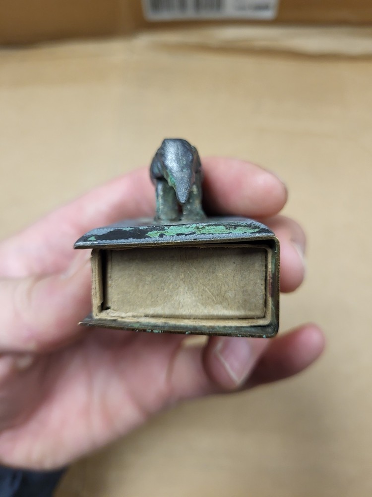 Antique Elephant Matchbox Holder