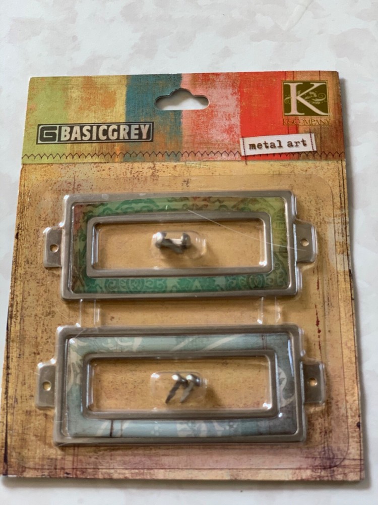 K&CO 3D BASICGREY MOTIFICA METAL ART TWO METAL FRAMES WITH SCREWS MIXED COLORS