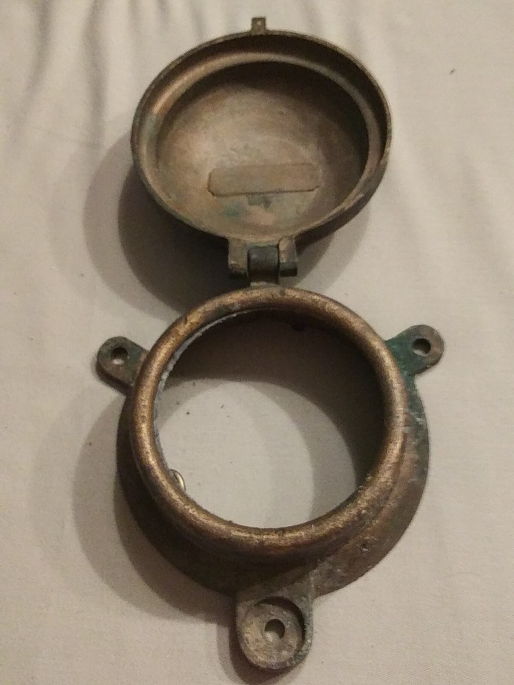 Brass Vintage Water Main Cap