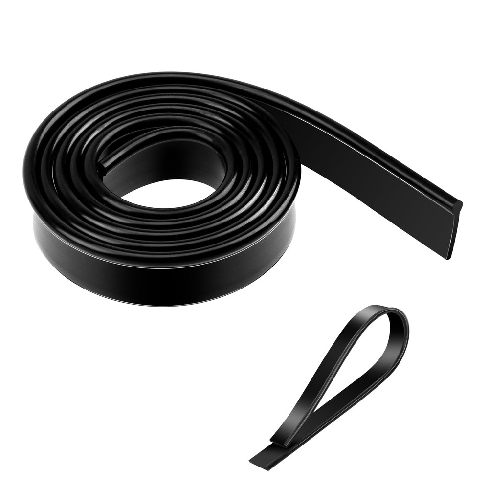 Black Squeegee Replacement Blades, 41in/roll Silicone Window Rubber
