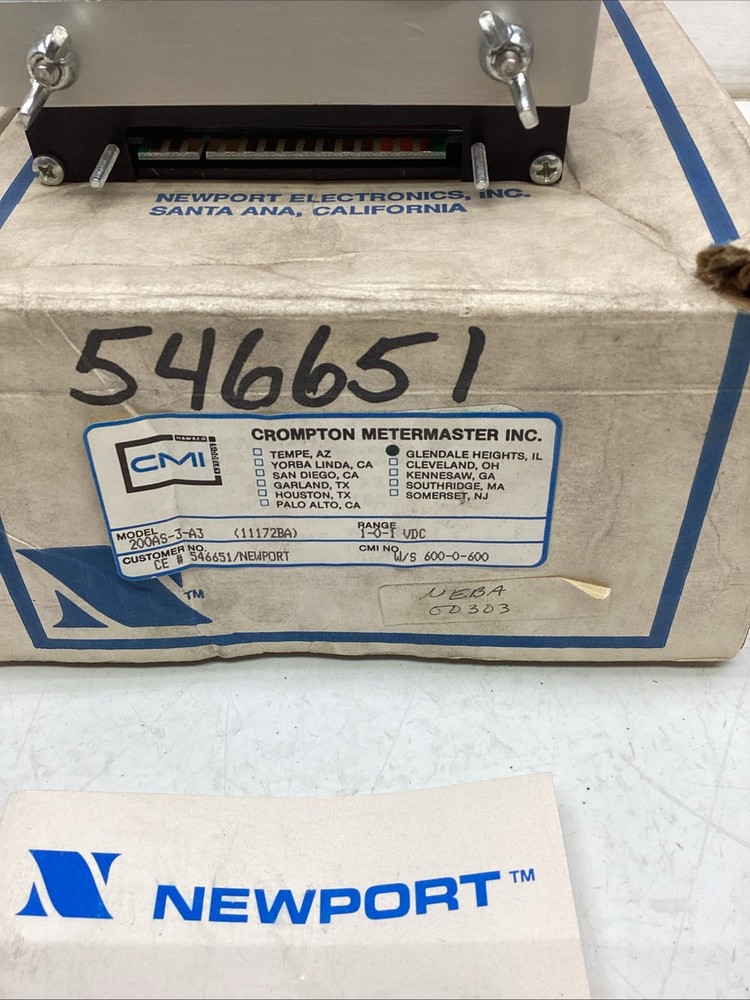 Newport Digital Panel Meter 200AS-3-A3 NIB
