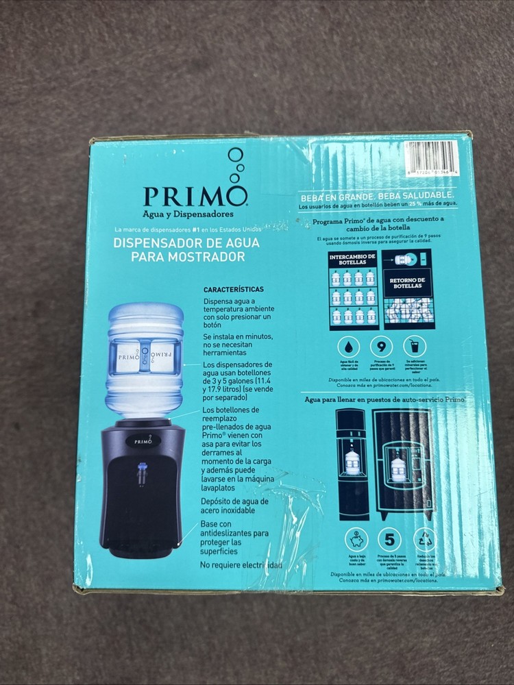 Primo Drinking Water Countertop Dispenser Top Loading Room Temperature NEW