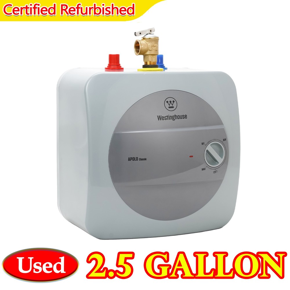 【90% NEW】Electric Mini Tank Hot Water Heater 2.5 Gal. Wall/Floor for Under Sink