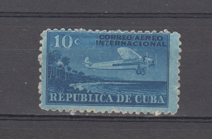 1CUBA  : 1931 - USED - SCOTT # C5    PLANE / AIR MAIL