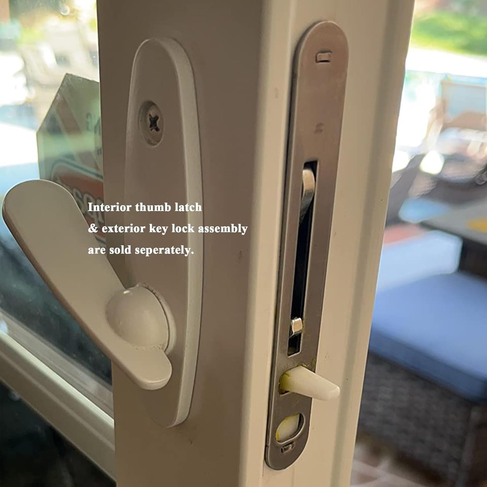 Gliding Patio Door Mortise Lock Kit for Andersen 2-Panel Doors Replacement