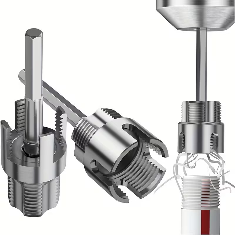 Integrated Internal External Pipe Threading Tool, 1/2" 3/4" Water Pipe Cutter