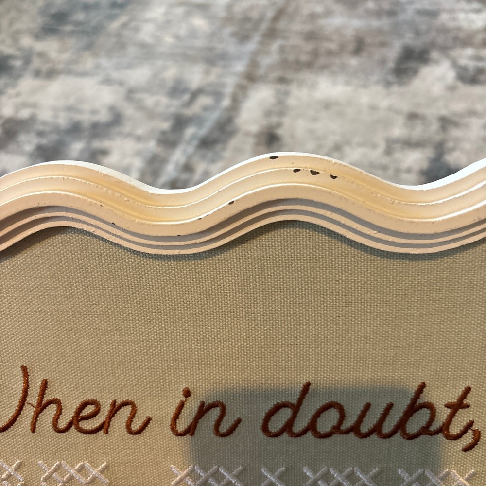 Ankyo When In Doubt Be Nice Wooden Wall Decor White